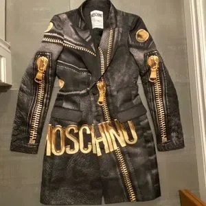 【送料&関税込】Moschino Jacket Dress Moschino | Dresses | Bnwt Moschino Biker Logo Blazer Dress